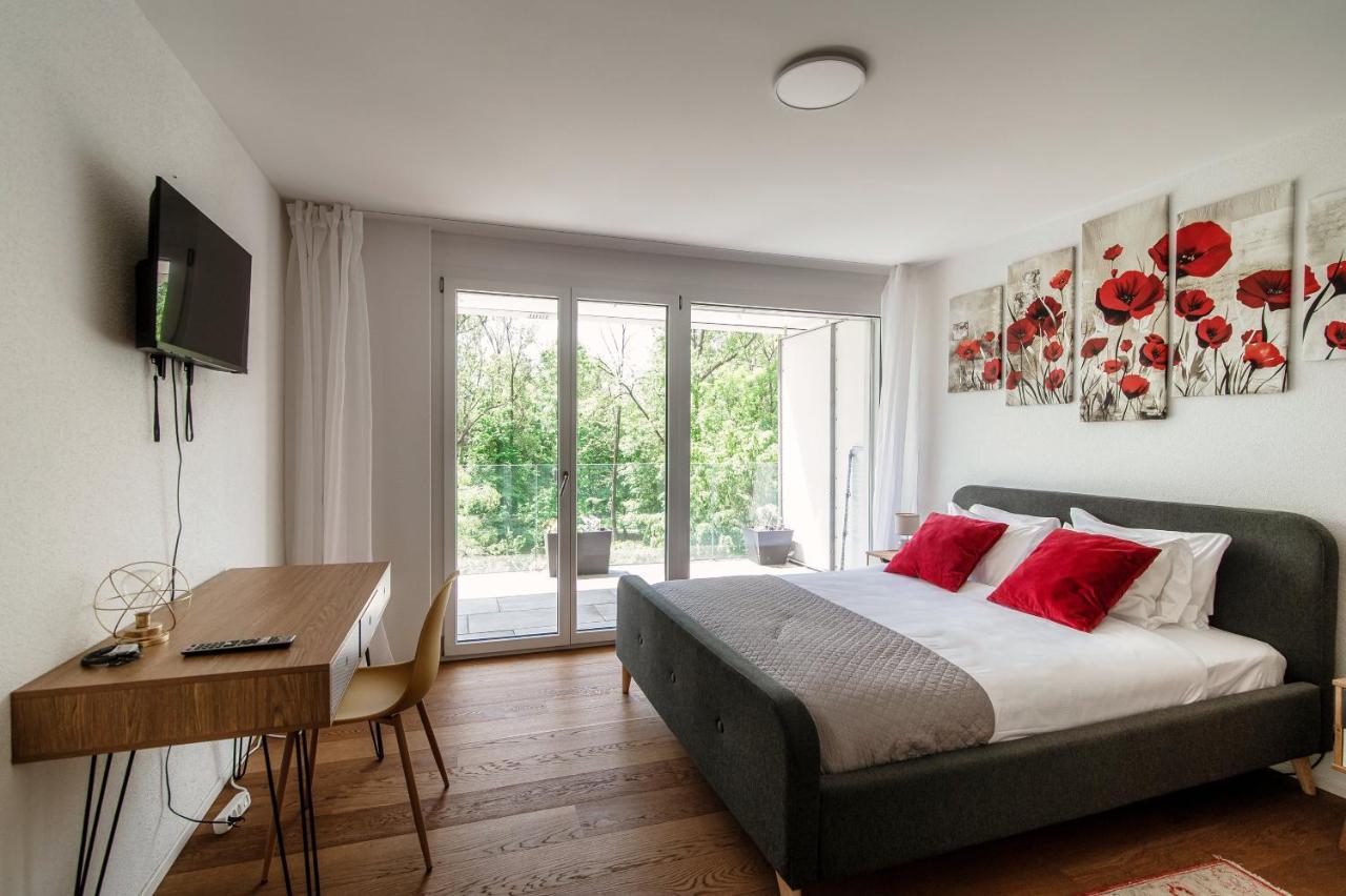 Linda Terrace By Quokka 360 - Modern One-Bedroom Flat With Sun Terrace Locarno Kültér fotó
